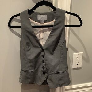 H&M Charcoal Gray Women's Tailored Vest